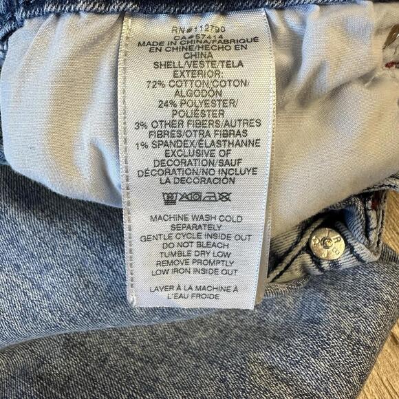 TRUE RELIGON Billie Mid-Rise Straight Jeans Light Blue Wash Womens 28x31 - Picture 7 of 8